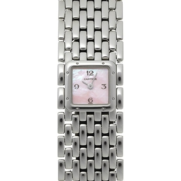 カルティエ パンテール リュバン W61003T9 ピンクシェル レディース 時計 【中古】【wristwatch】