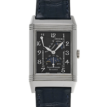 ジャガー ルクルト レベルソ サンムーン Q2753470 ブラック メンズ 時計 【中古】【wristwatch】