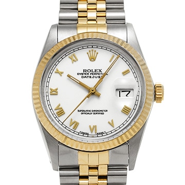 ロレックス デイトジャスト 16013 ホワイト メンズ 時計 【中古】【wristwatch】