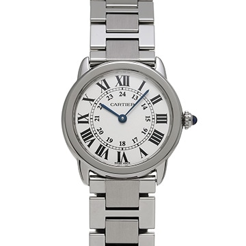 カルティエ ロンドソロ ドゥ カルティエ SM W6701004 シルバー レディース 時計 【中古】【wristwatch】