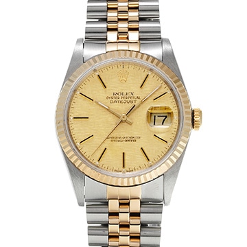 ロレックス デイトジャスト 16233 シャンパンモザイク メンズ 時計 【中古】【wristwatch】