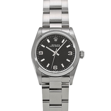 ロレックス オイスターパーペチュアル 77080 ブラック ユニセックス 時計 【中古】【wristwatch】
