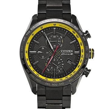 シチズン アテッサ NISSAN FAIRLADY Z コラボレーションモデル AT8185-89E ブラック メンズ 時計 【中古】【wristwatch】