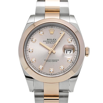 ロレックス デイトジャスト 41 126301G サンダスト/ダイヤモンド メンズ 時計 【中古】【wristwatch】