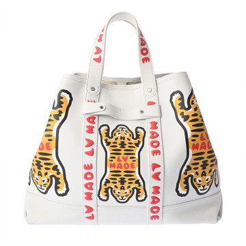 ルイ ヴィトン トロリートート ホワイト M59366 レザー ユニセックス バッグ 【中古】【bag】