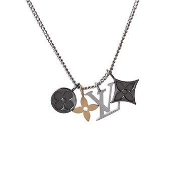 ルイ ヴィトン ペンダント LV インスティンクト ゴールド/シルバー M00521 メタル レディース ジュエリー 【中古】【jewelry】