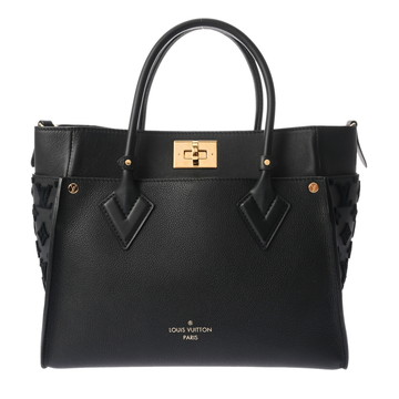 ルイ ヴィトン オンマイサイド MM 2WAY  ノワール M53826 カーフレザー/モノグラムタフタージュ レディース バッグ 【中古】【bag】