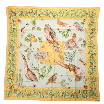 エルメス カレ 90 LAVIE AU GRAND AIR マルチカラー シルク100％ レディース 【中古】【other】