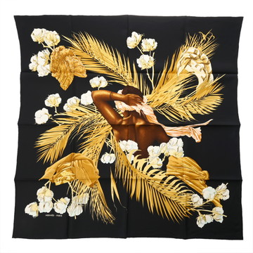 エルメス カレ90 TURBANS DES REINES  マルチカラー シルク100％ レディース 【中古】【other】