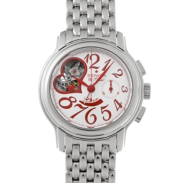 ゼニス クロノマスター スターオープン 03.1230.4021/01.C538 シルバー ユニセックス 時計 【中古】【wristwatch】