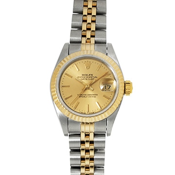 ロレックス デイトジャスト 69173 シャンパン レディース 時計 【中古】【wristwatch】