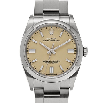 ロレックス オイスターパーペチュアル 36 126000 ベージュ メンズ 時計 【中古】【wristwatch】