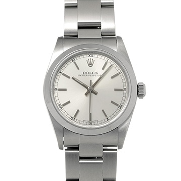 ロレックス オイスターパーペチュアル 77080 シルバー ユニセックス 時計 【中古】【wristwatch】