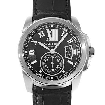 カルティエ カリブル ドゥ カルティエ W7100041 ブラック メンズ 時計 【中古】【wristwatch】