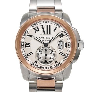 カルティエ カリブル ドゥ カルティエ W7100036 シルバー メンズ 時計 【中古】【wristwatch】
