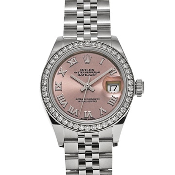 ロレックス レディ デイトジャスト 28 279384RBR ピンク レディース 時計 【中古】【wristwatch】