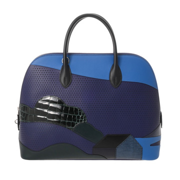 エルメス ボリード 1923 35 AU BOUT DU MONDE ブルーアンクル/ブルーゼリージュ/ヴェールシプレス ヴォ―スイフト/ヴィランドリー/ソンブレロ/ボックスカーフ/アリゲーターリセ/リザード/シェーブルシャムキラ ユニセックス バッグ 【中古】【bag】