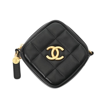 シャネル マトラッセ チェーンクラッチ ブラック AP1926 ラムスキン レディース バッグ 【中古】【bag】