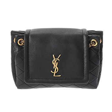 サンローラン ノリータ ミニ チェーンショルダー ブラック BRS672738.1224 スムースカーフ レディース バッグ 【中古】【bag】