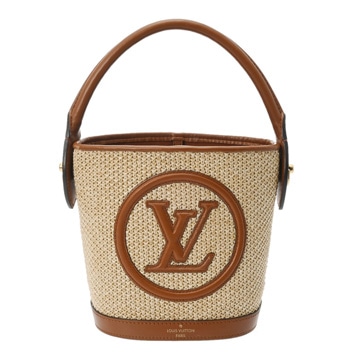 ルイ ヴィトン スプリングインザシティ プティ バケット キャラメル M59962 ラフィア レディース バッグ 【中古】【bag】