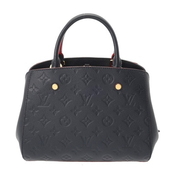 ルイ ヴィトン モノグラムアンプラント モンテーニュ BB マリーヌルージュ M42747 レザー レディース バッグ 【中古】【bag】