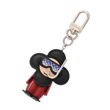 ルイ ヴィトン ビジュ―サック ヴィヴィエンヌ ダイバー ブラック/レッド/シルバー M00748 レザー/メタル レディース 【中古】【other】