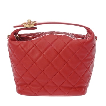 シャネル ホーボーバッグ レッド AS1746 ラムスキン レディース バッグ 【中古】【bag】