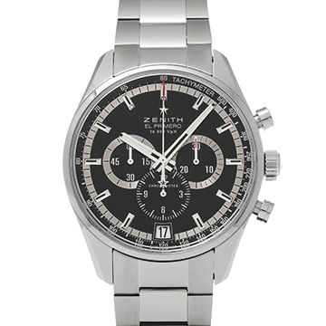 ゼニス エル・プリメロ 36000VpH 03.2040.400/21.M2040 ブラック メンズ 時計 【中古】【wristwatch】