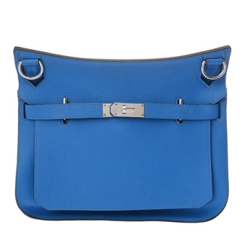 エルメス ジプシエール 34  ブルーイドラ トリヨンクレマンス レディース バッグ 【中古】【bag】