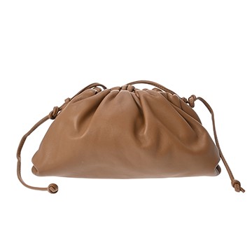 ボッテガ ヴェネタ ザ チェーン ポーチ ブラウン 585852 ラムスキン レディース バッグ 【中古】【bag】