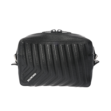 バレンシアガ カー カメラバッグ ブラック 693542  レザー レディース バッグ 【中古】【bag】