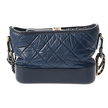 シャネル ガブリエル ドゥ シャネル スモール ホーボーバッグ ネイビー A91810 エイジドカーフスキン レディース バッグ 【中古】【bag】