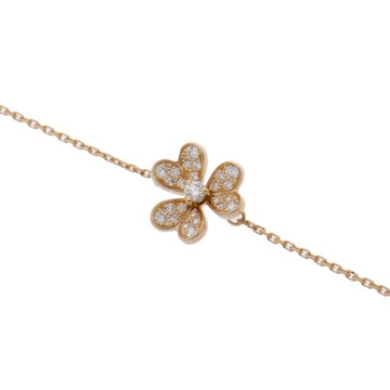 ヴァン クリーフ&アーペル フリヴォル ブレスレット ミニ パヴェ ゴールド VCARP24100 K18イエローゴールド YG レディース ジュエリー 【中古】【jewelry】