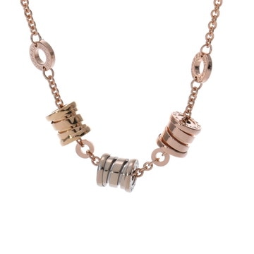 ブルガリ B-ZERO1 エレメント ネックレス 3モチーフ ゴールド K18イエローゴールド YG/K18ホワイトゴールド WG/Ｋ18ピンクゴールド PG レディース ジュエリー 【中古】【jewelry】