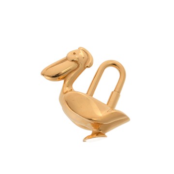 エルメス カデナ ペリカン 1992年限定 ゴールド メタル ユニセックス 【中古】【other】