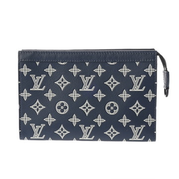 ルイ ヴィトン モノグラムシャドウ ガストン ウェアラブル ウォレット ネイビーブルー M83384 レザー メンズ バッグ 【中古】【bag】