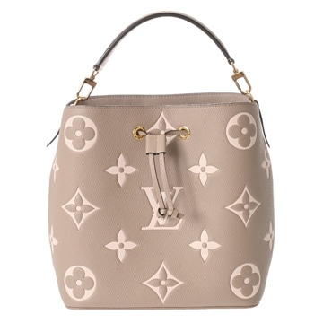 ルイ ヴィトン バイカラーモノグラムアンプラント ネオノエ MM トゥルトレール/クレーム M45555 レザー レディース バッグ 【中古】【bag】