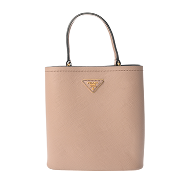 プラダ パニエ 2WAY ピンクベージュ 1BA212 サフィアーノレザー レディース バッグ 【中古】【bag】