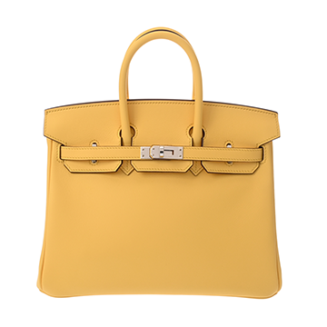 エルメス バーキン 25  ジョーヌマンゴー ヴォースイフト レディース バッグ 【新品】【bag】