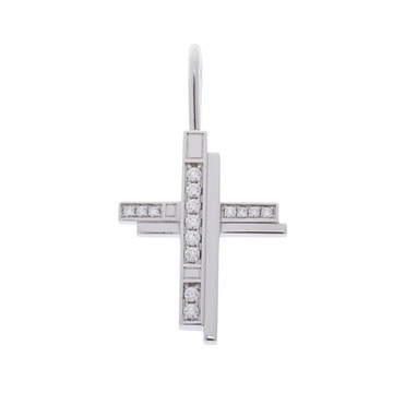 ハリー ウィンストン トラフィッククロス チャーム シルバー CMDPRECRTRF Pt950プラチナ レディース ジュエリー 【中古】【jewelry】