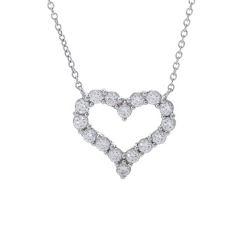 ティファニー センチメンタルハート ネックレス スモール シルバー Pt950プラチナ レディース ジュエリー 【中古】【jewelry】