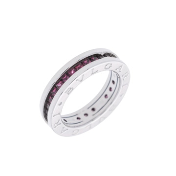 ブルガリ B.ZERO1リング XS #49 シルバー K18ホワイトゴールド WG レディース ジュエリー 【中古】【jewelry】