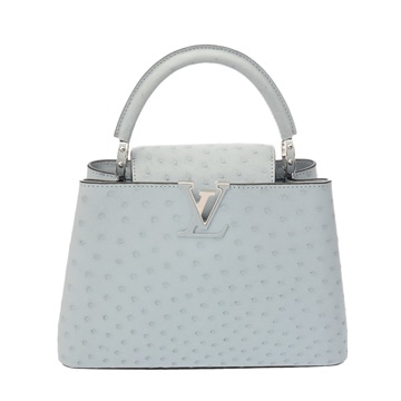 ルイ ヴィトン カプシーヌBB ライトブルー オーストリッチ レディース バッグ 【中古】【bag】