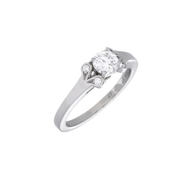 カルティエ バレリーナリング #47 0.38ct シルバー Pt950プラチナ レディース ジュエリー 【中古】【jewelry】