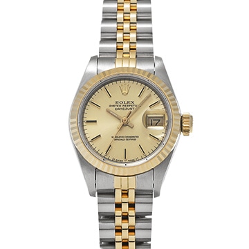 ロレックス デイトジャスト 69173 シャンパン レディース 時計 【中古】【wristwatch】