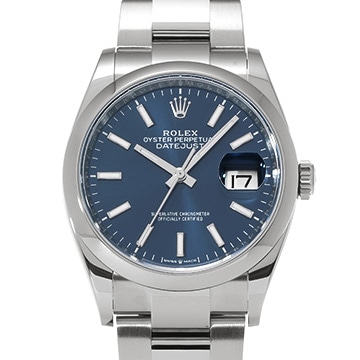 ロレックス デイトジャスト 36 126200 ブライトブルー メンズ 時計 【中古】【wristwatch】