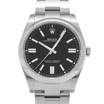 ロレックス オイスターパーペチュアル 41 124300 ブラック メンズ 時計 【中古】【wristwatch】