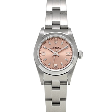 ロレックス オイスターパーペチュアル 76080 ピンク レディース 時計 【中古】【wristwatch】