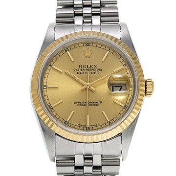 ロレックス デイトジャスト 16233 シャンパン メンズ 時計 【中古】【wristwatch】