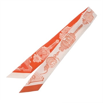 エルメス ツイリー MERVEILLEUSES LANTERNES マルチカラー シルク100％ レディース 【未使用】【other】